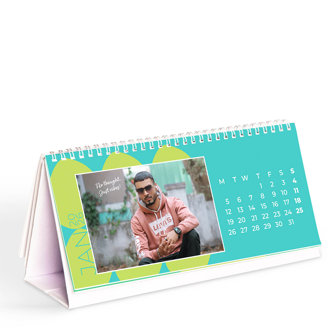 4.5x10 Desktop Calendar 2026