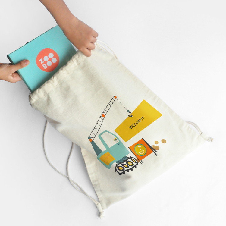 Personalized Drawstring Bag - Custom Drawstring Pouch Online | Zoomin