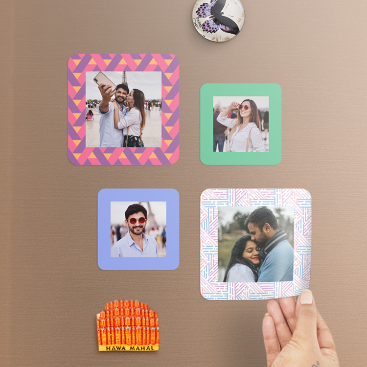Mini Photo Magnets Online - Personalized Photo Magnets for Fridge | Zoomin