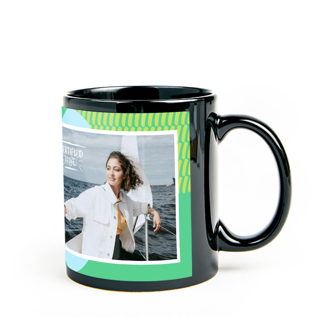Aqua Drift - Coffee Mug (Black)