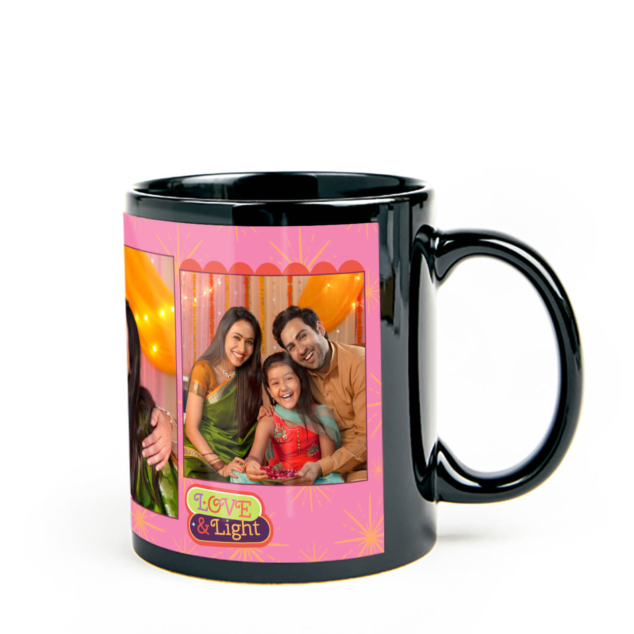 Festive Sparkle - Coffee Mug (Black)