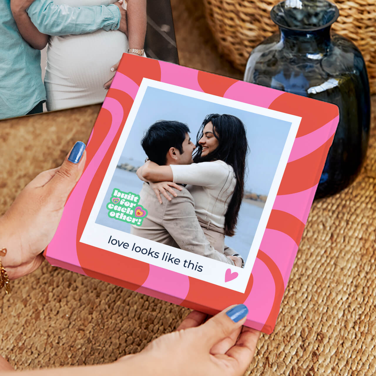 Canvas photo print used as premium wall decor