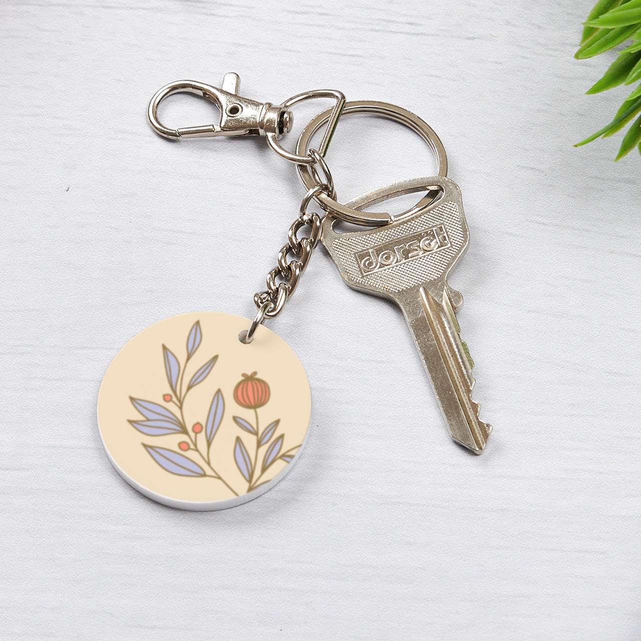 Flora Personalized Name Keychains | Zoomin
