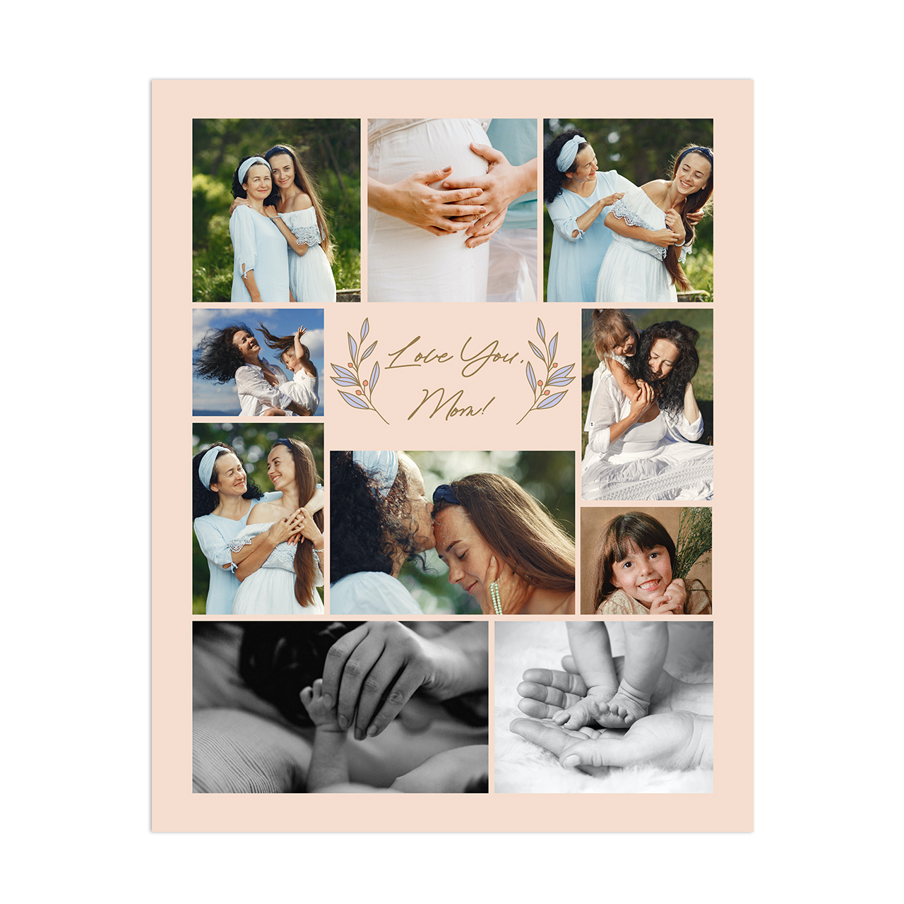 Love You Mom - Collage Poster