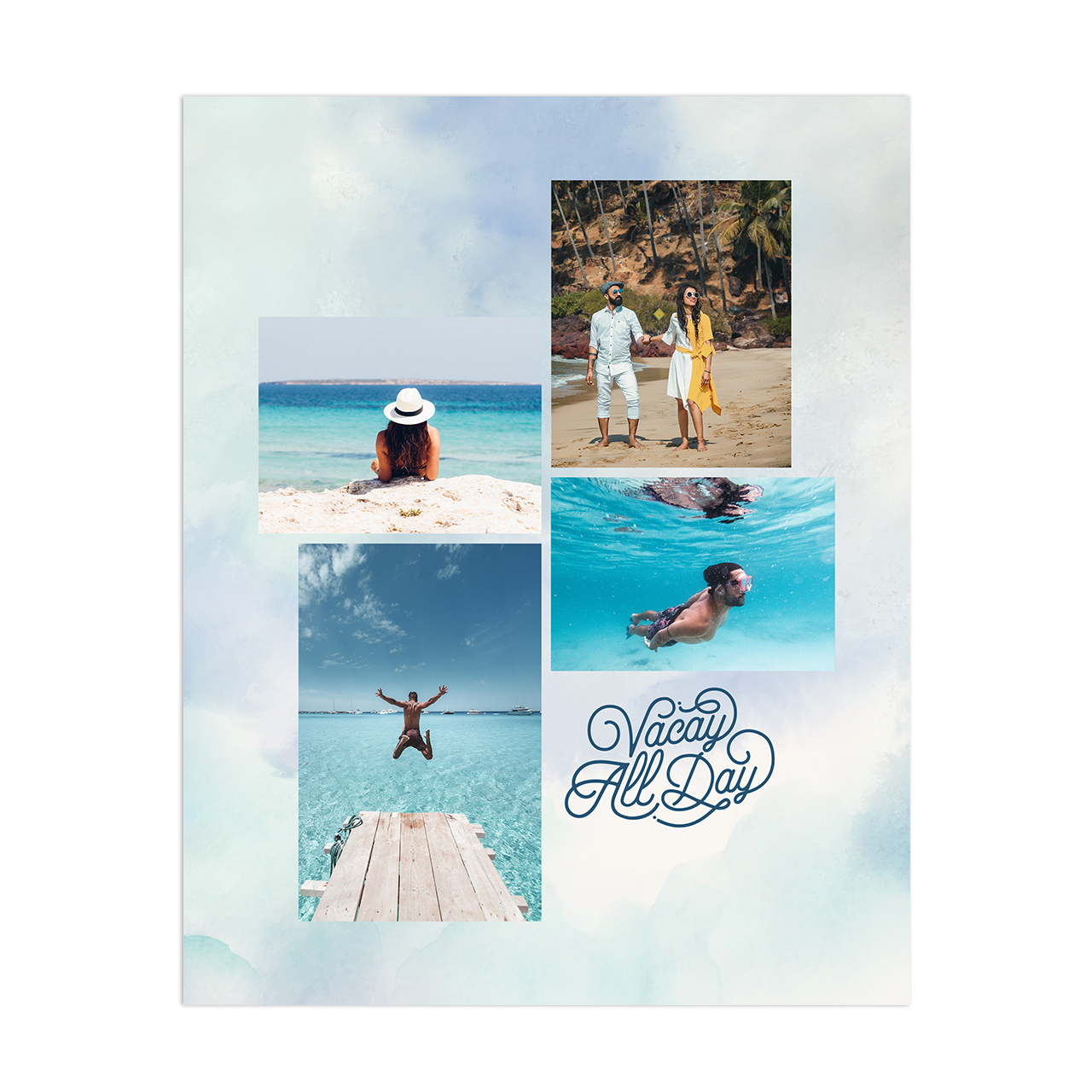 Vacay All Day - Collage Poster Vacay All Day - Collage Poster