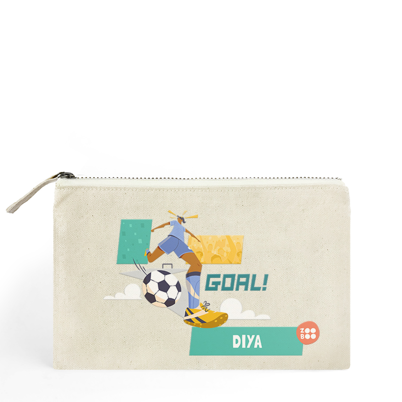 Football Goals Girl - Catch All Pouch Football Goals Girl - Catch All Pouch