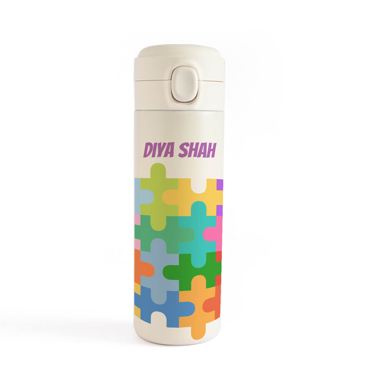 Puzzle Pop - Insulated Water Bottle