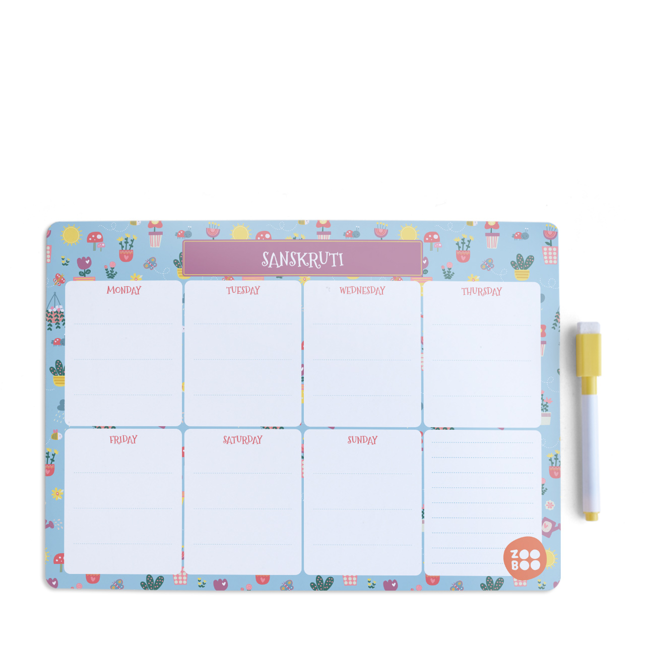 Enchanted Garden - Weekly Planner