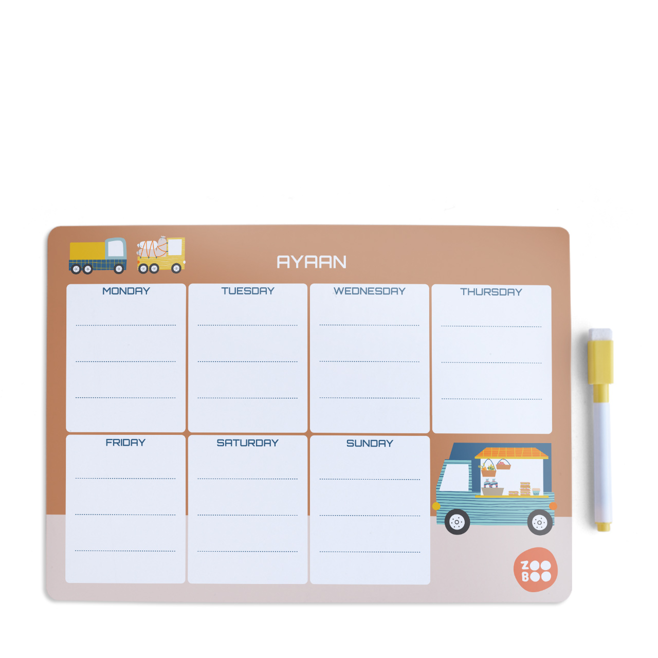 Food Truck - Weekly Planner