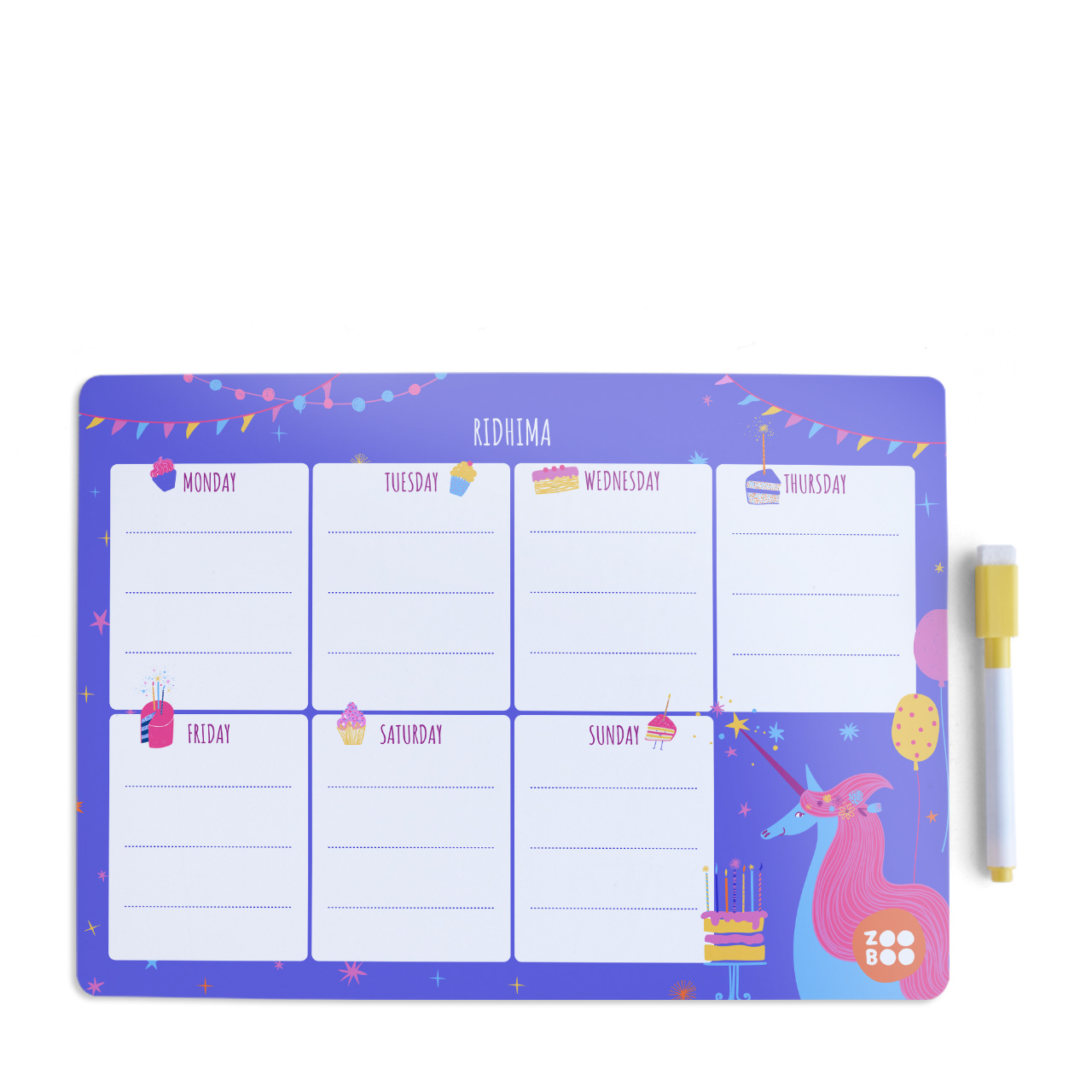 Magical Unicorn - Weekly Planner