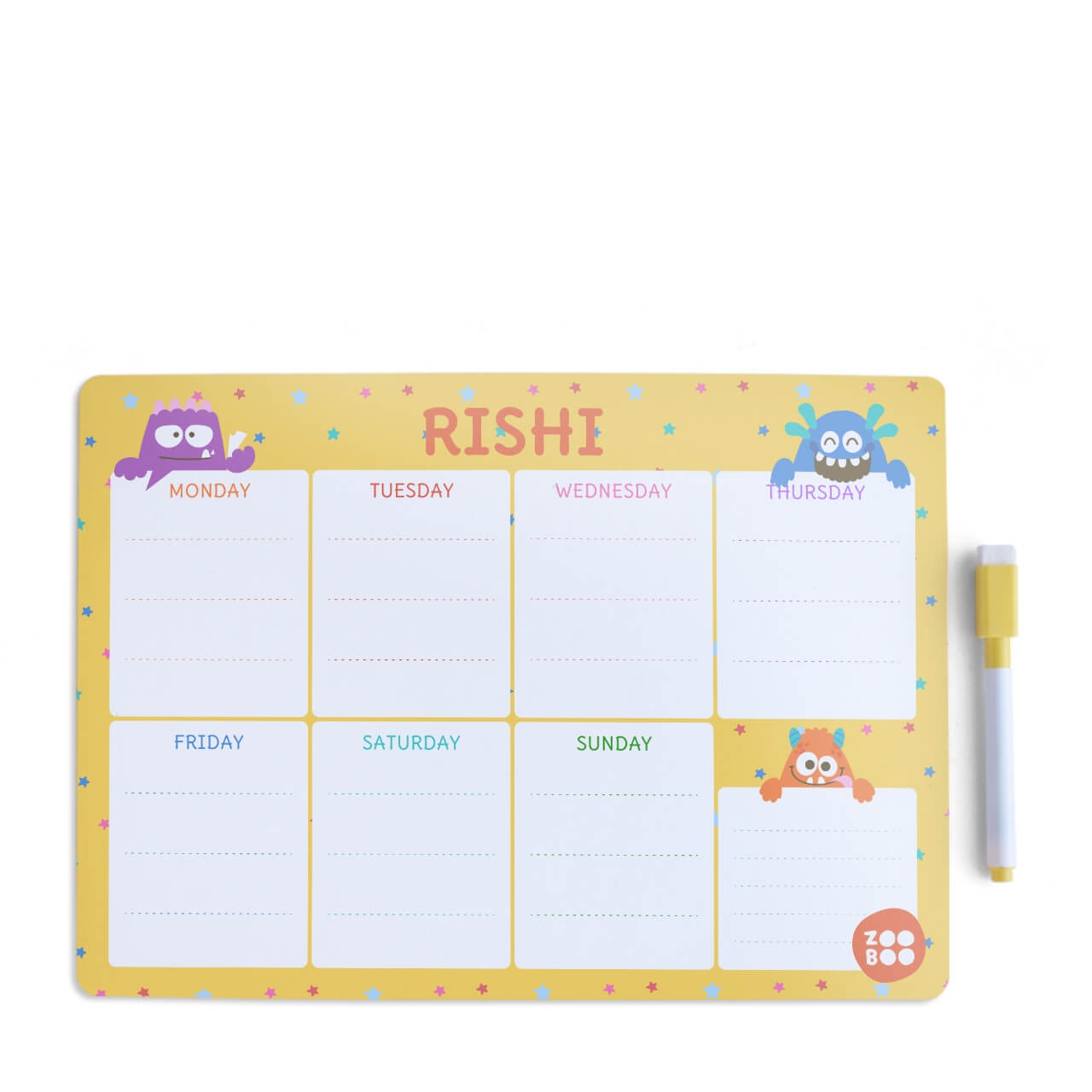 Monster Party - Weekly Planner