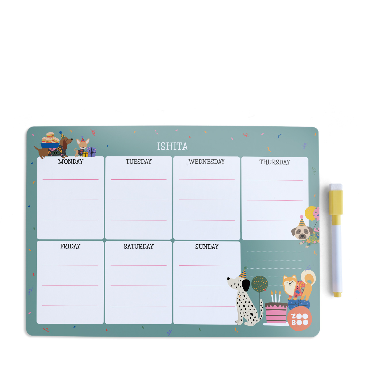 Paw Party - Weekly Planner