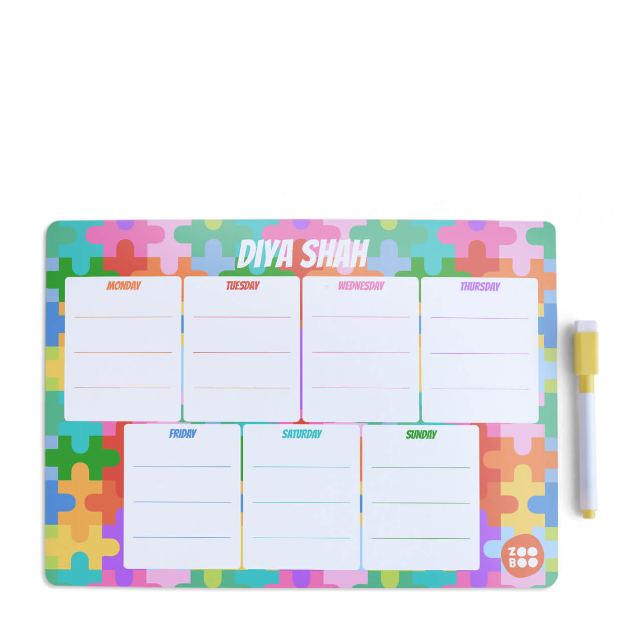 Puzzle Pop - Weekly Planner