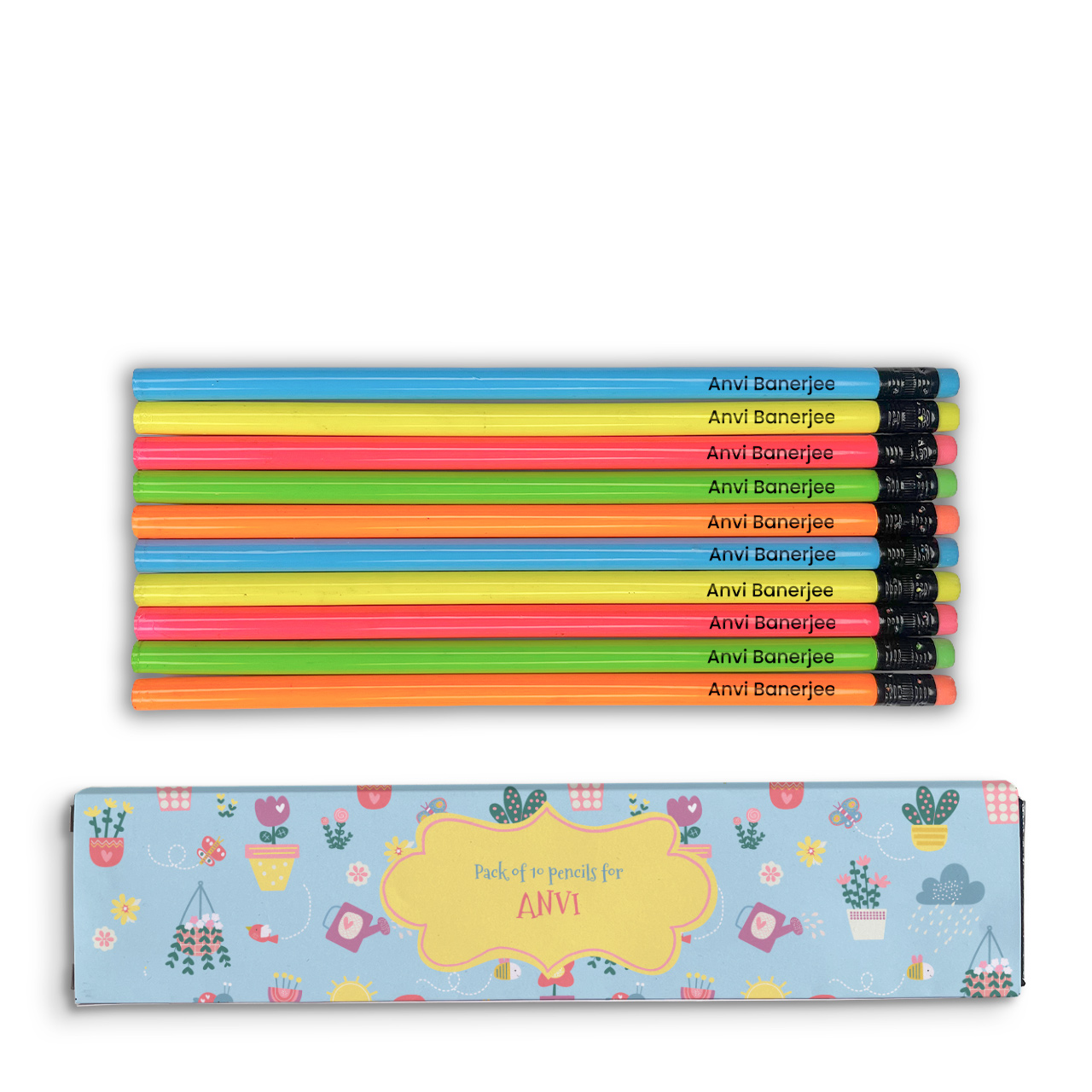 Enchanted Garden - Doms Pencils with Names Enchanted Garden - Doms Pencils with Names