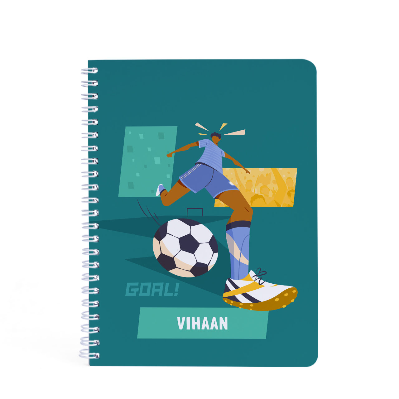 Football Goals Boy - Spiral Notebook Football Goals Boy - Spiral Notebook