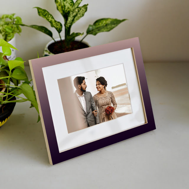 Designer framed print for a wedding photograph