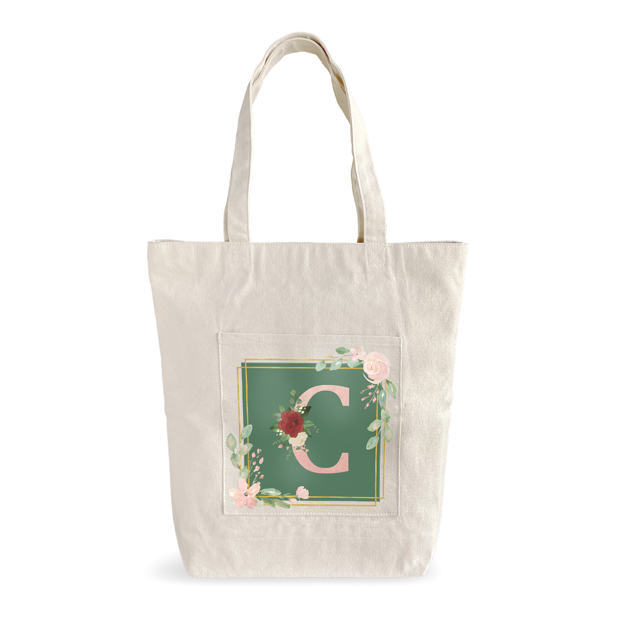Bouquet Monogram C - Tote Bags Bouquet Monogram C - Tote Bags