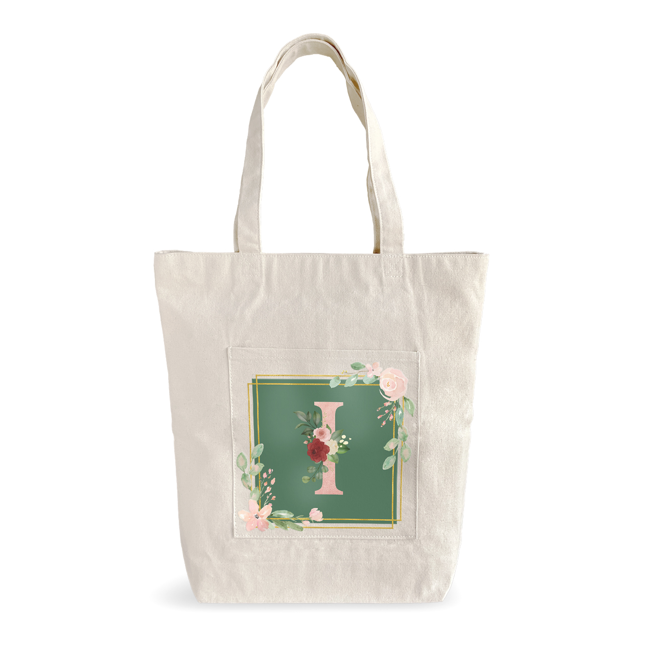 Bouquet Monogram I - Tote Bags Bouquet Monogram I - Tote Bags