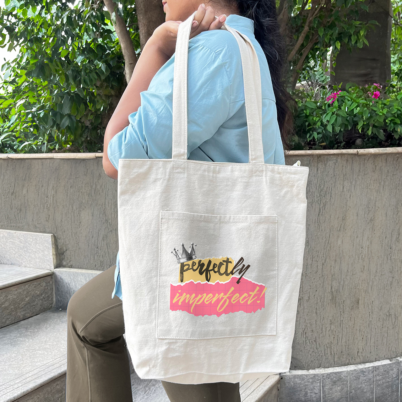 Personalised designer tote bag for a practical birthday gift