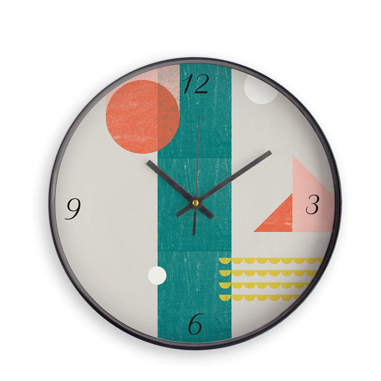 Abstract - Black - Designer Wall Clocks Abstract - Black - Designer Wall Clocks