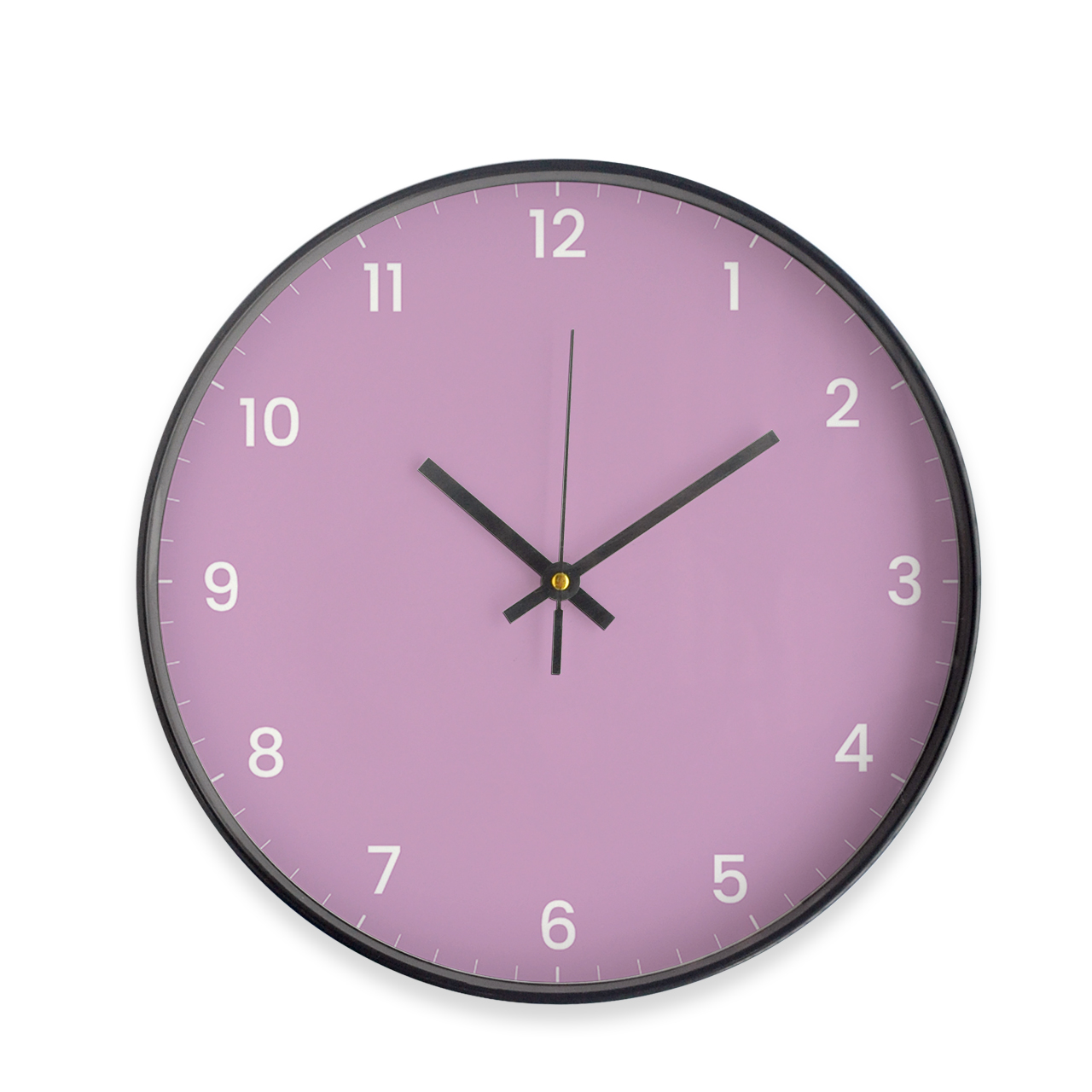 Lilac - Black - Designer Wall Clocks Lilac - Black - Designer Wall Clocks