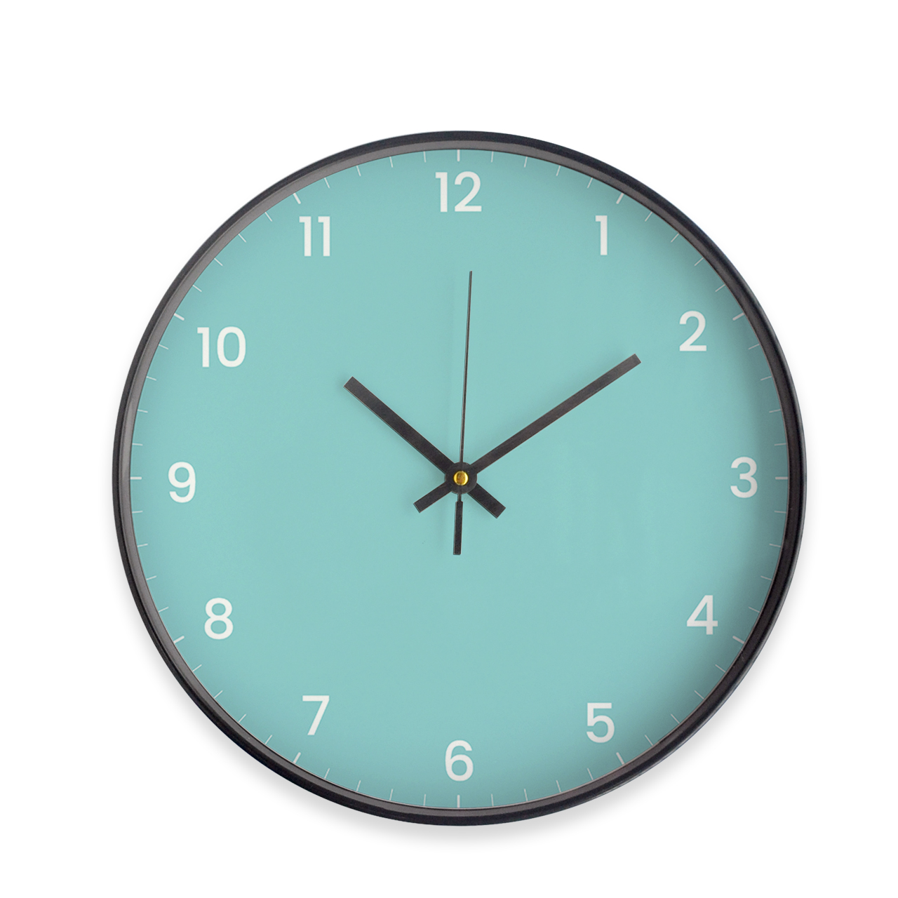 Mint Green - Black - Designer Wall Clocks Mint Green - Black - Designer Wall Clocks
