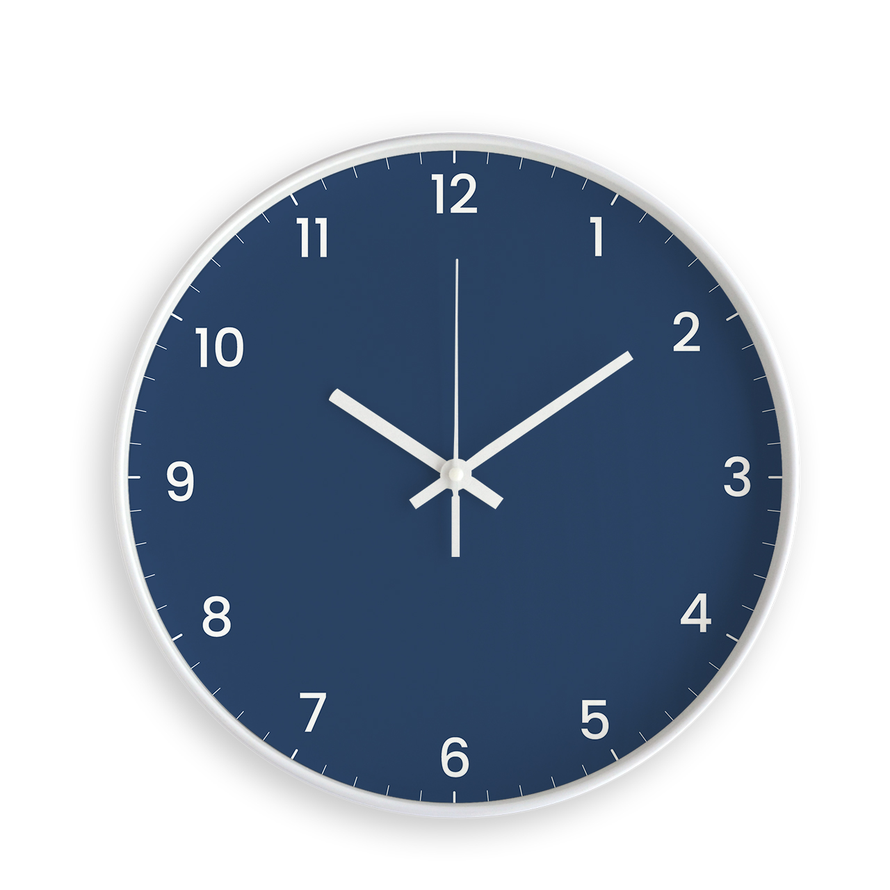 Navy Blue - White - Designer Wall Clocks Navy Blue - White - Designer Wall Clocks