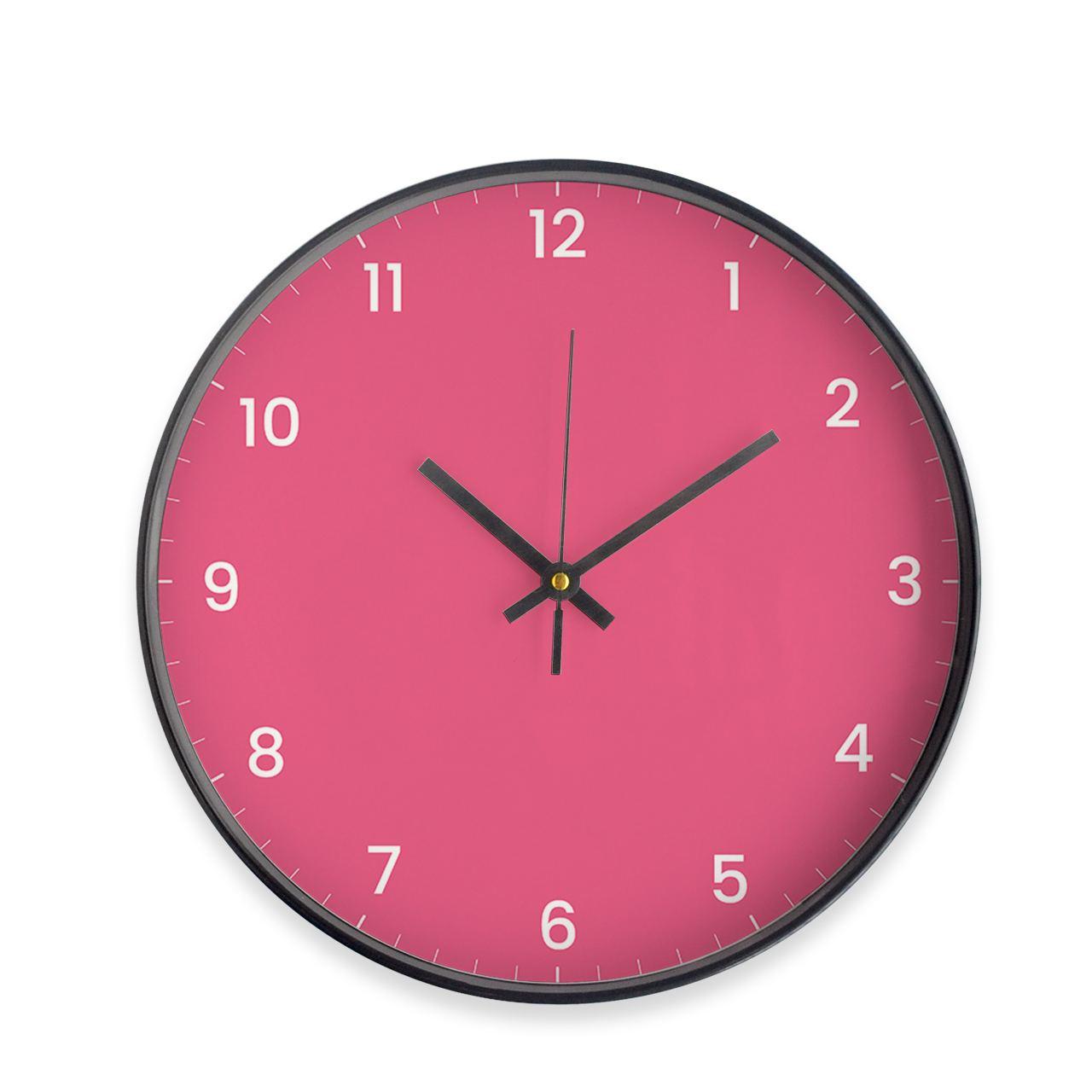 Pink - Black - Designer Wall Clocks Pink - Black - Designer Wall Clocks
