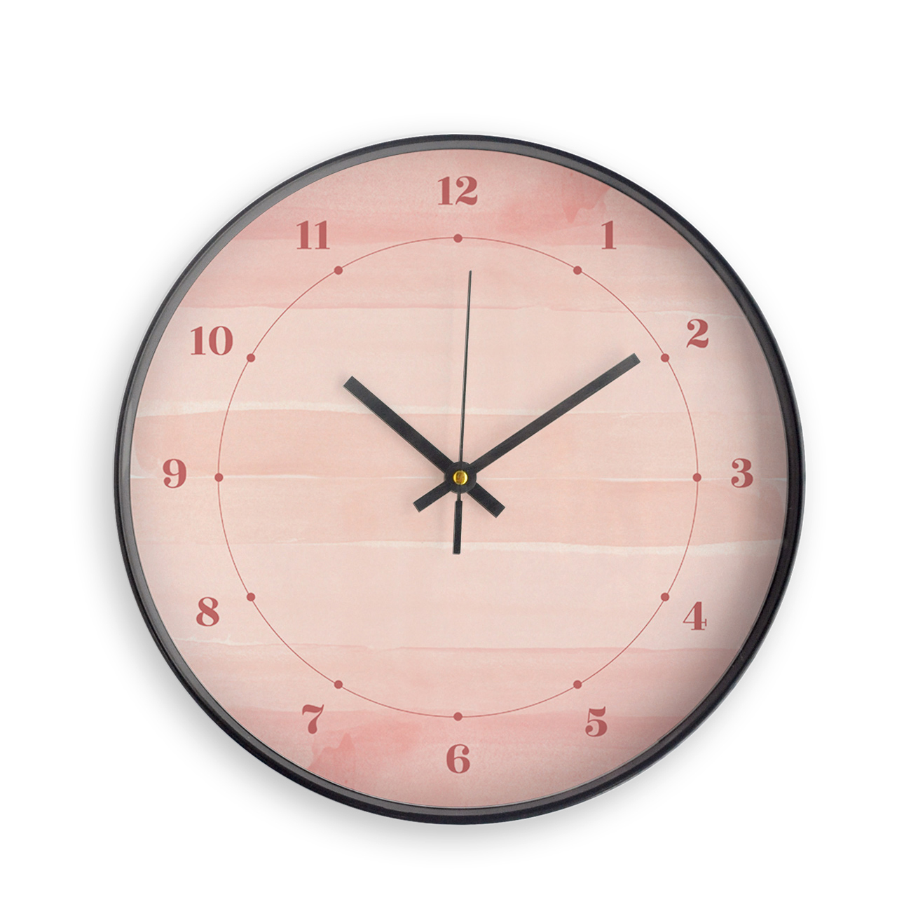 Rose - Black - Designer Wall Clocks Rose - Black - Designer Wall Clocks