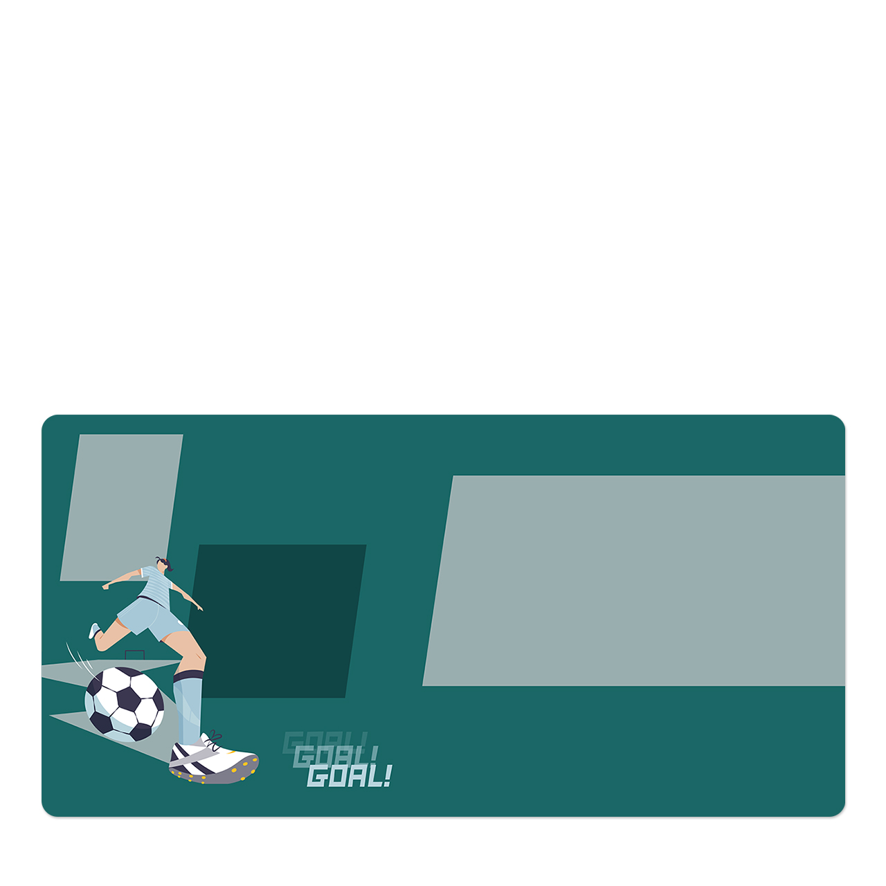 Football Goals Girl - Desk Mats