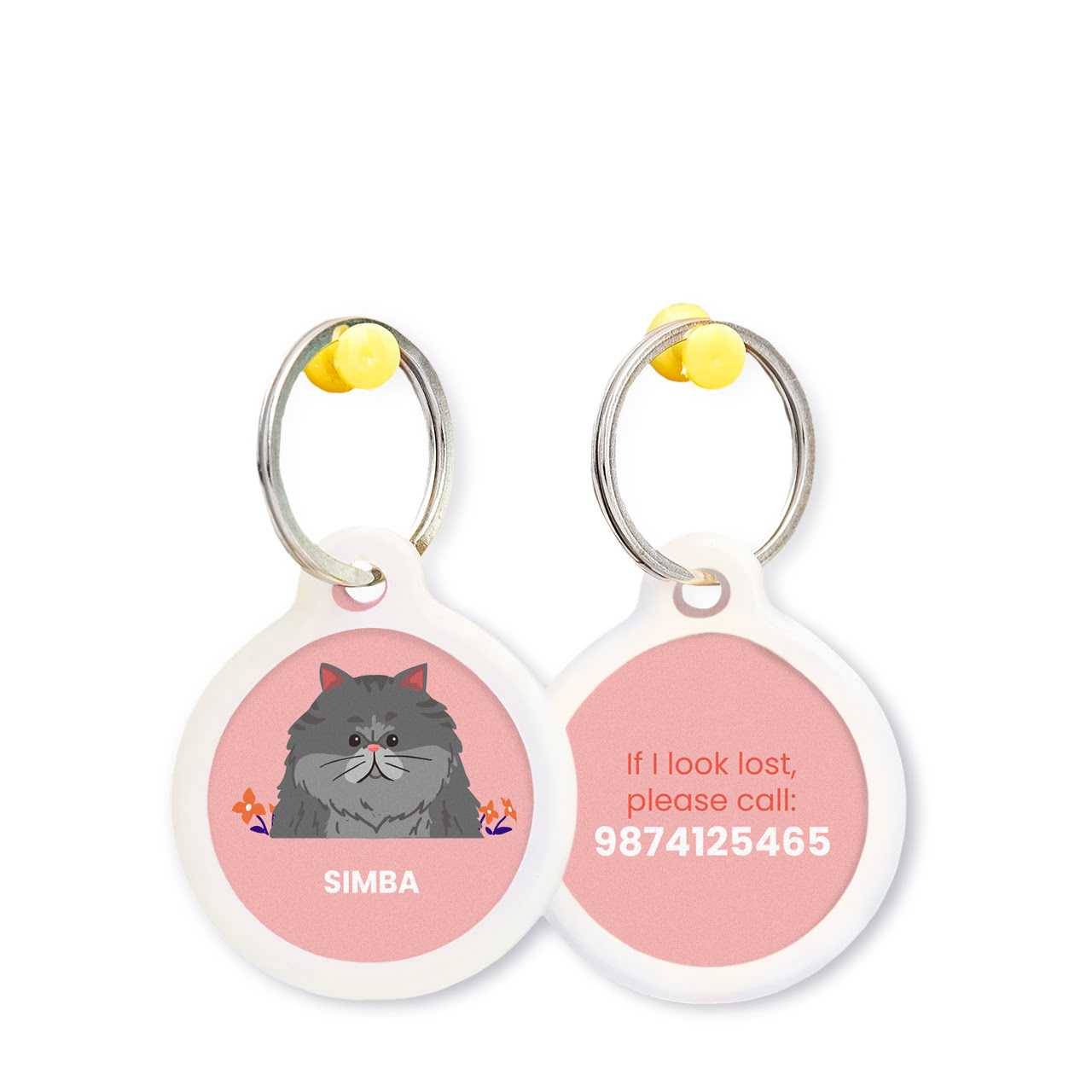 Persian Cat Black - Pet Tags Persian Cat Black - Pet Tags