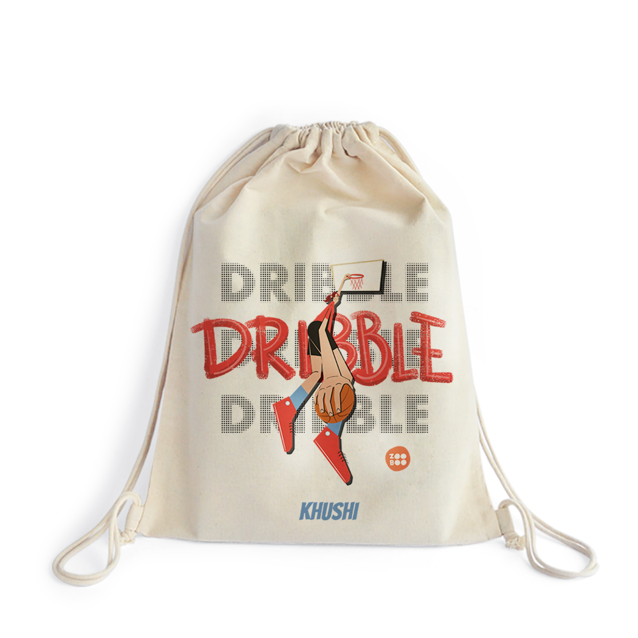 Basketball Fever Girl - Drawstring Bag