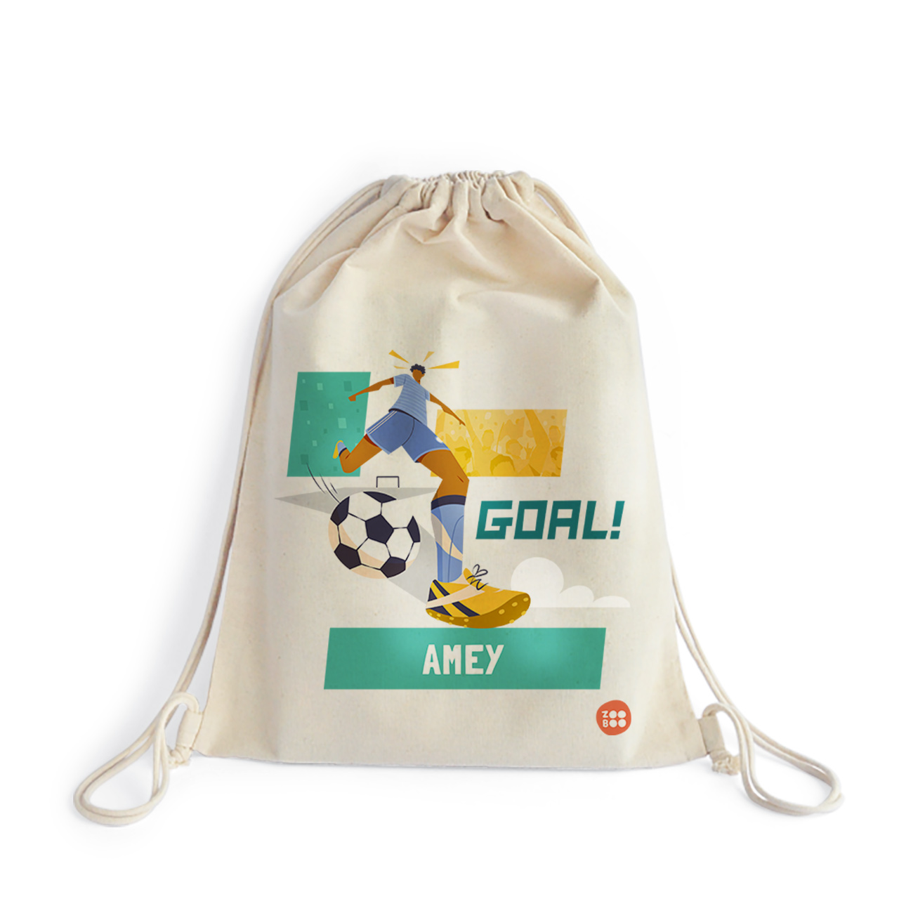 Football Goals Boy - Drawstring Bag