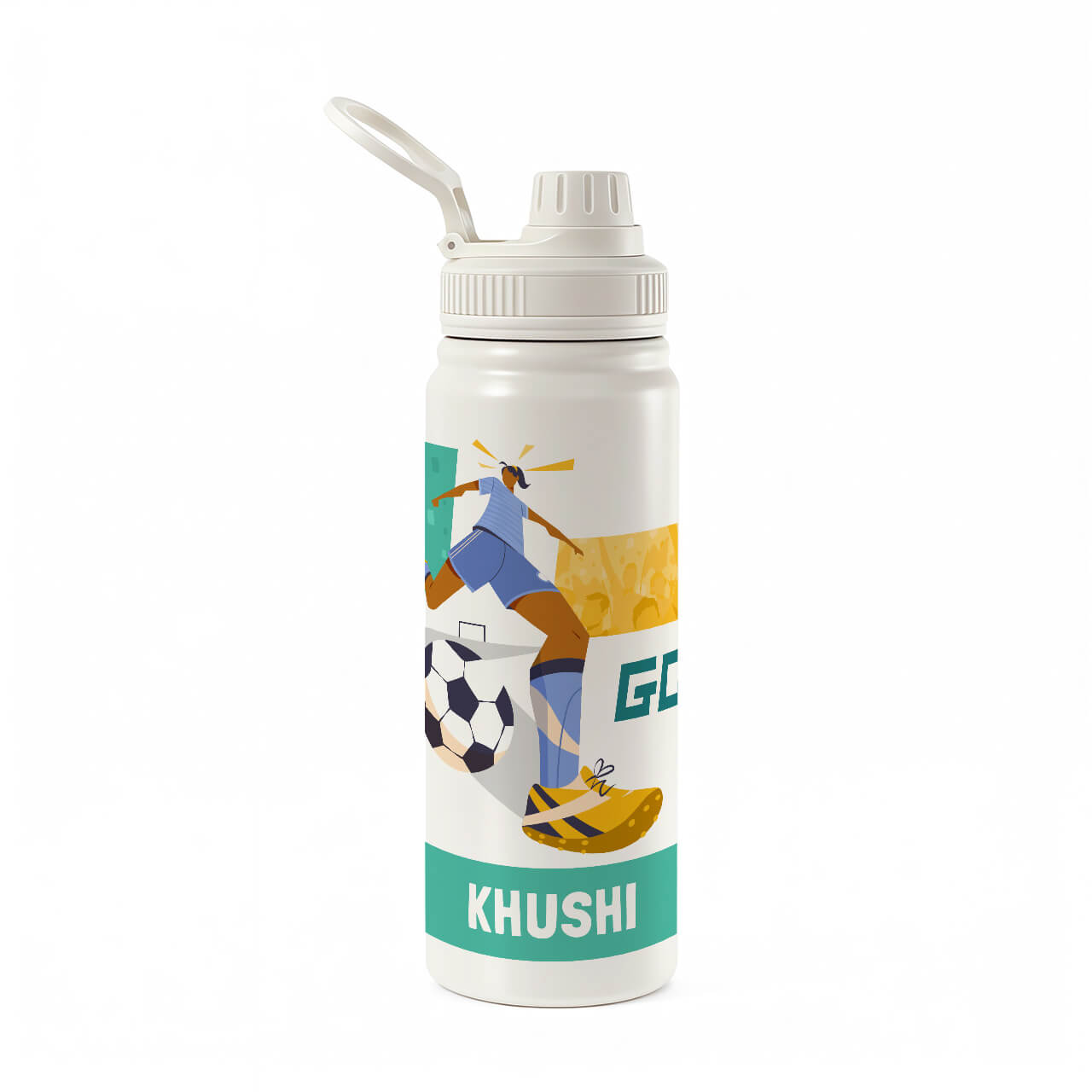Football Goals Girl - Water Bottle (Hydro) 600 ML