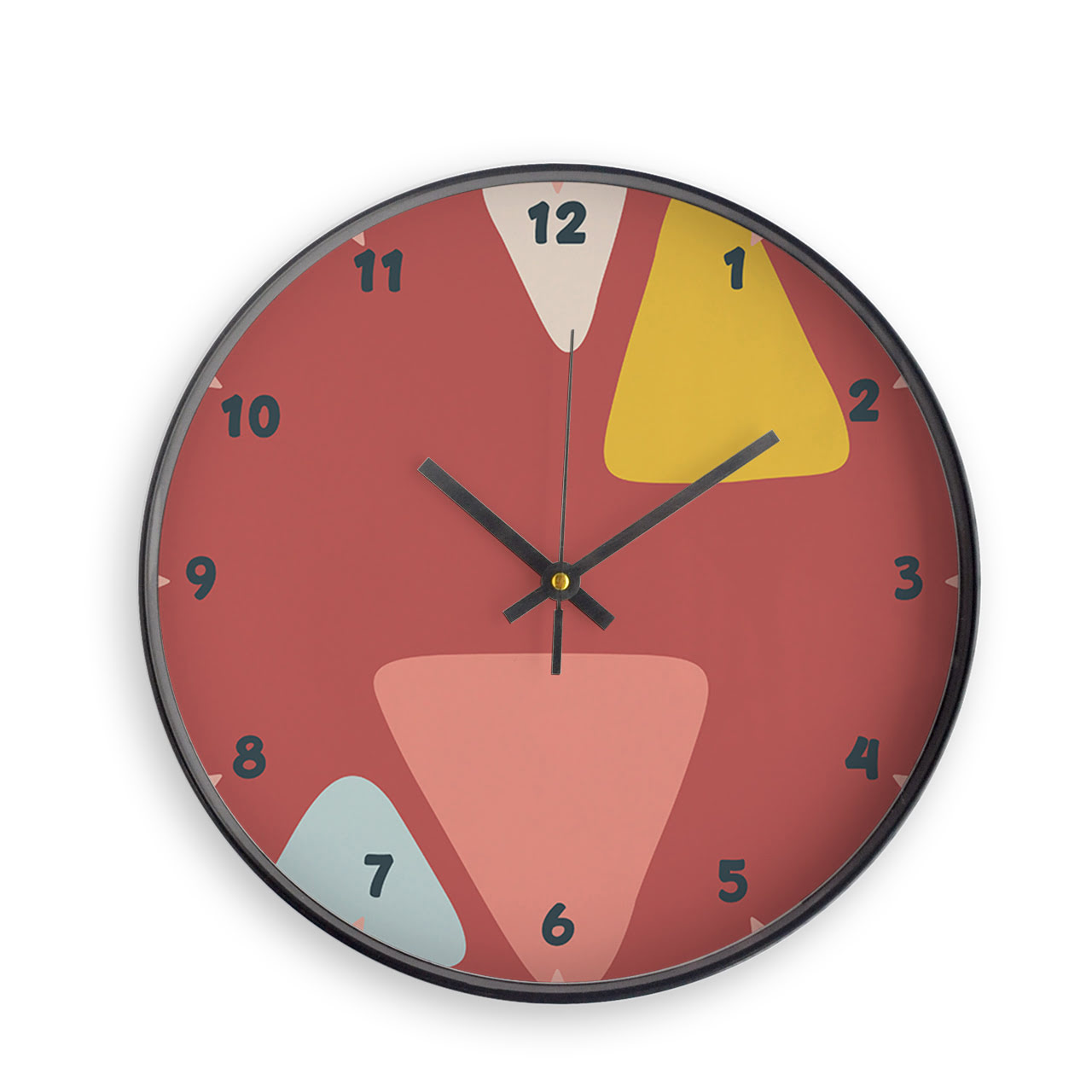 Triangle Tango - Black - Childrens Wall Clocks Triangle Tango - Black - Childrens Wall Clocks