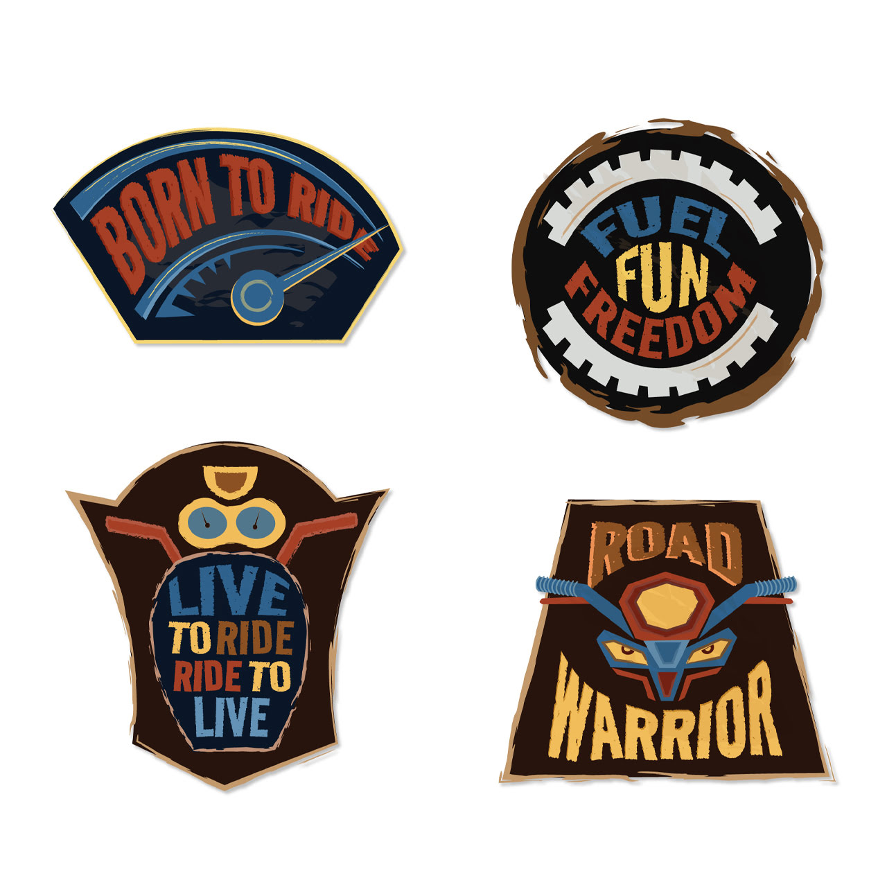 Bike Lover - Laptop Stickers (Set of 10)