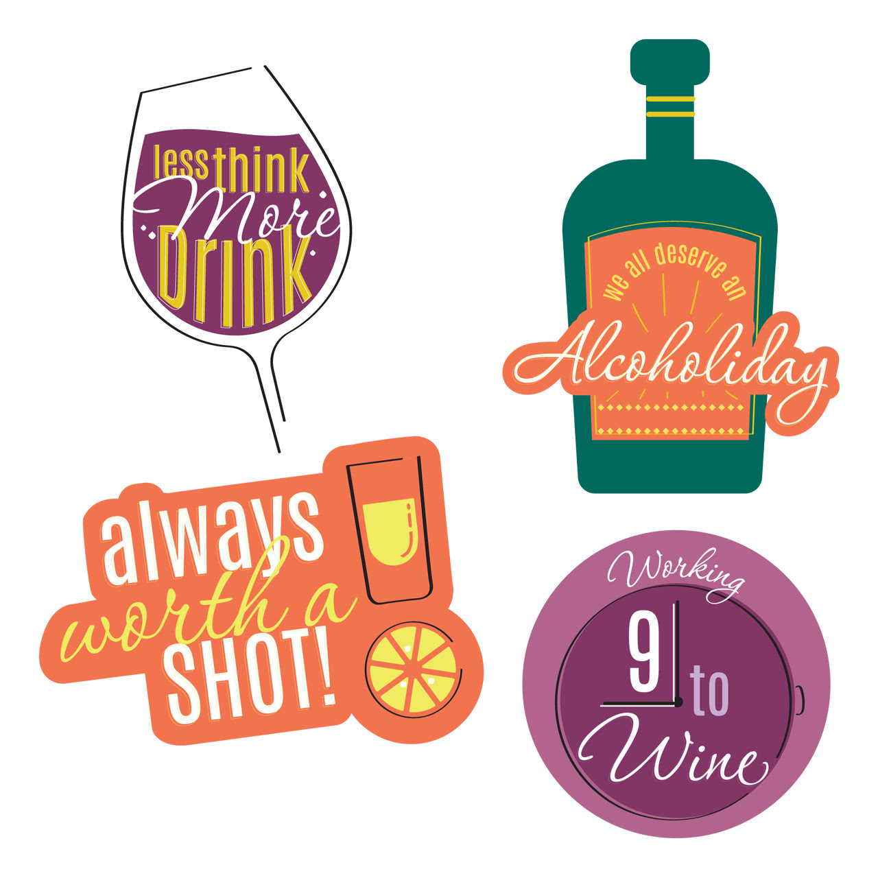 Cheers - Laptop Stickers (Set of 10)