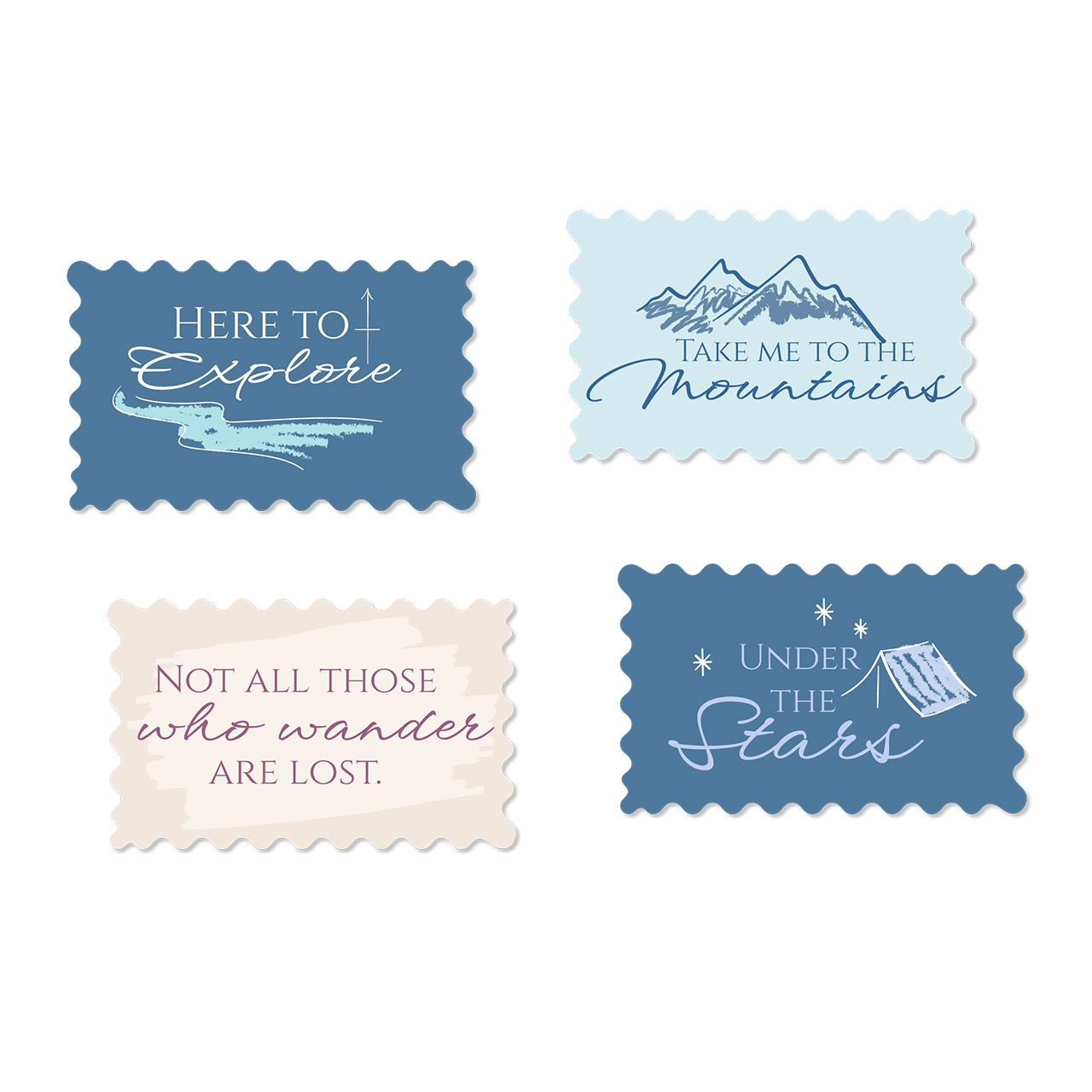 Wild And Free - Laptop Stickers (Set of 10)