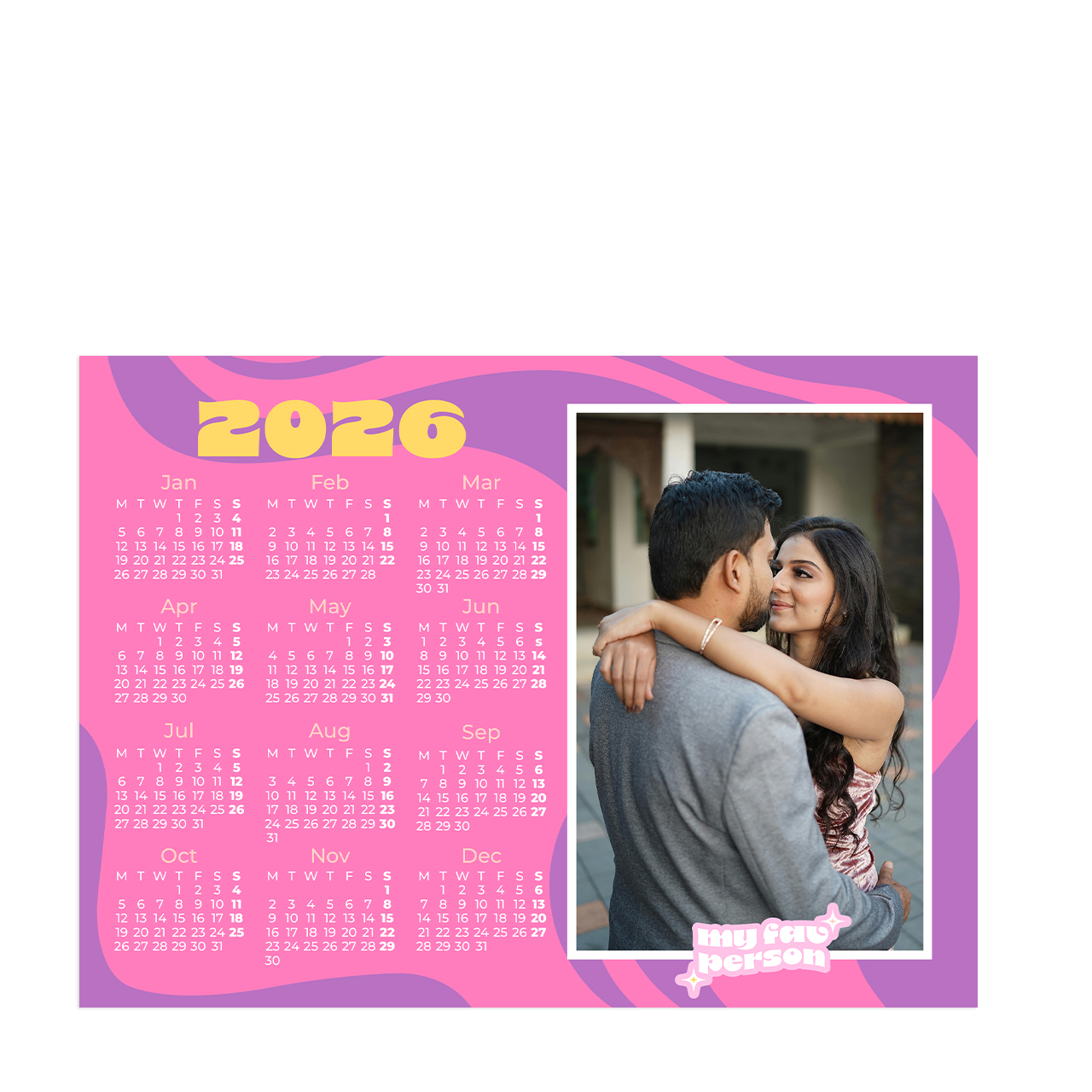 Berry Flow - Magnet Calendar 2026 Berry Flow - Magnet Calendar 2026