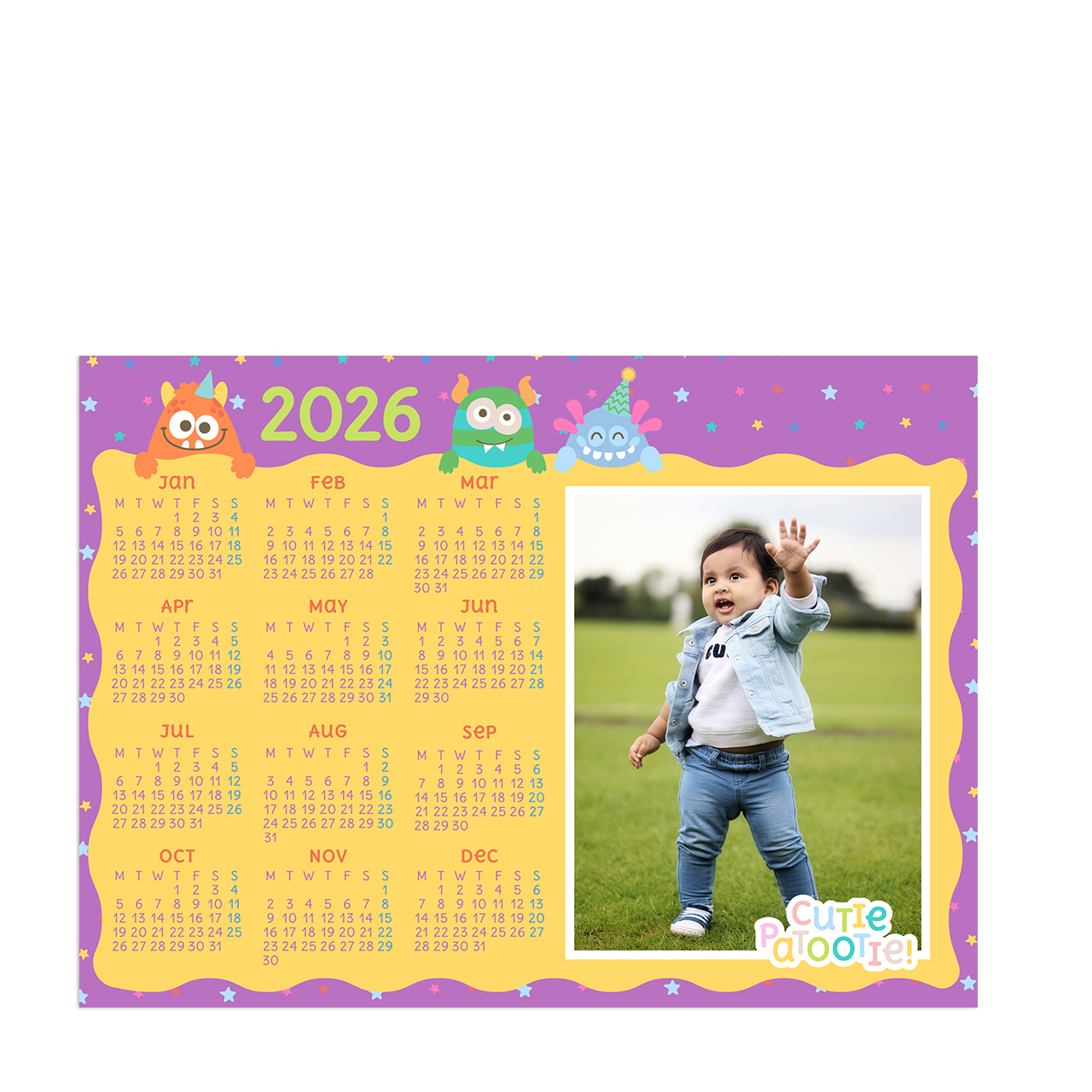 Monster Party - Magnet Calendar 2026 Monster Party - Magnet Calendar 2026