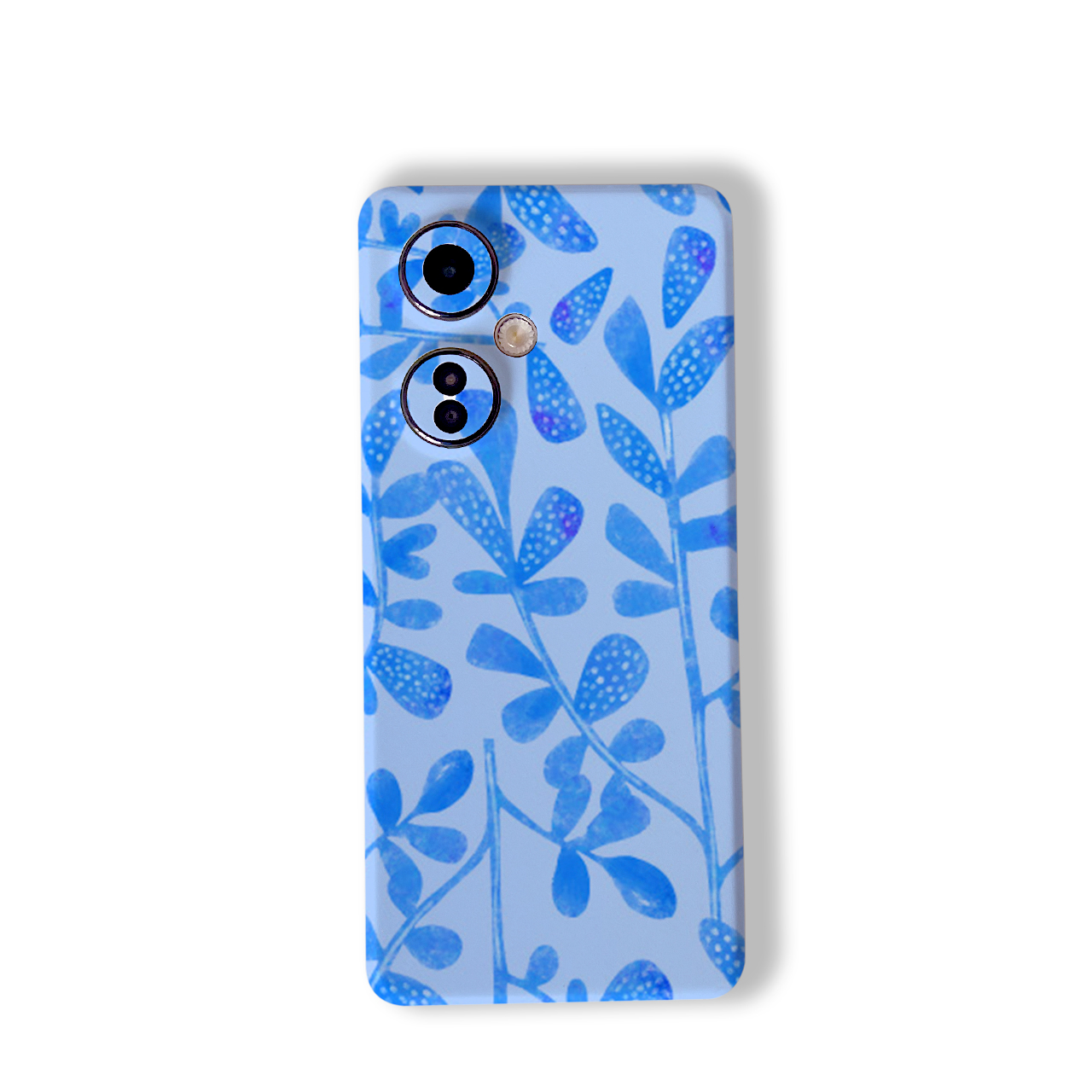 Blue Flora - 3m Mobile Skins Blue Flora - 3m Mobile Skins