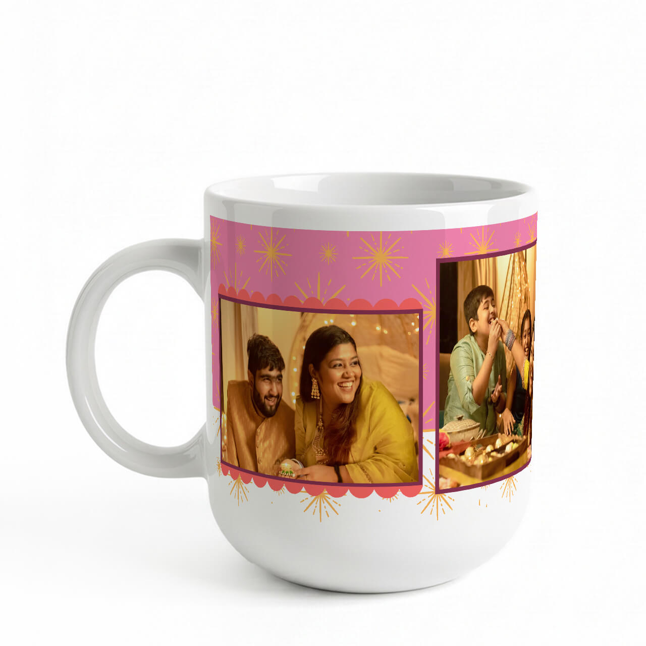 Festive Sparkle - Modern Photo Coffee Mug