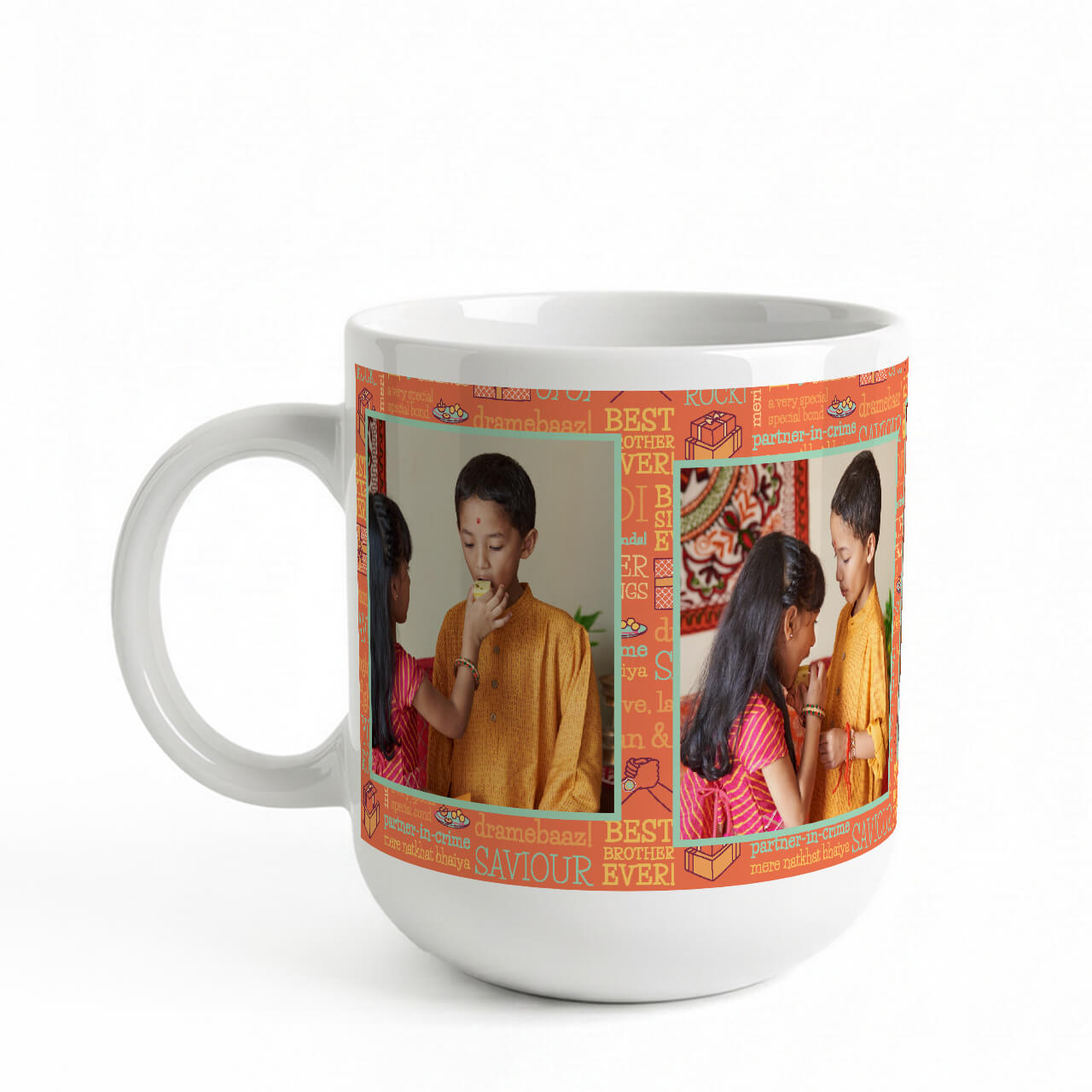 Super Siblings - Modern Photo Coffee Mug