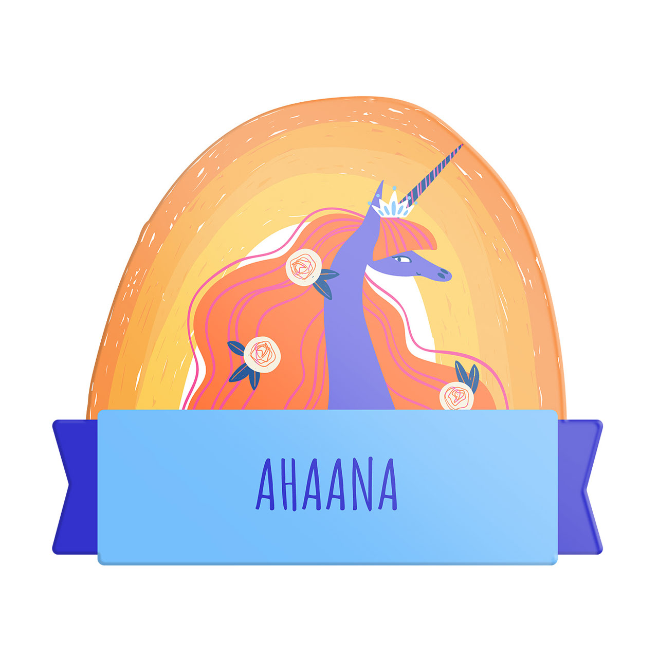Magical Unicorn - Name Board