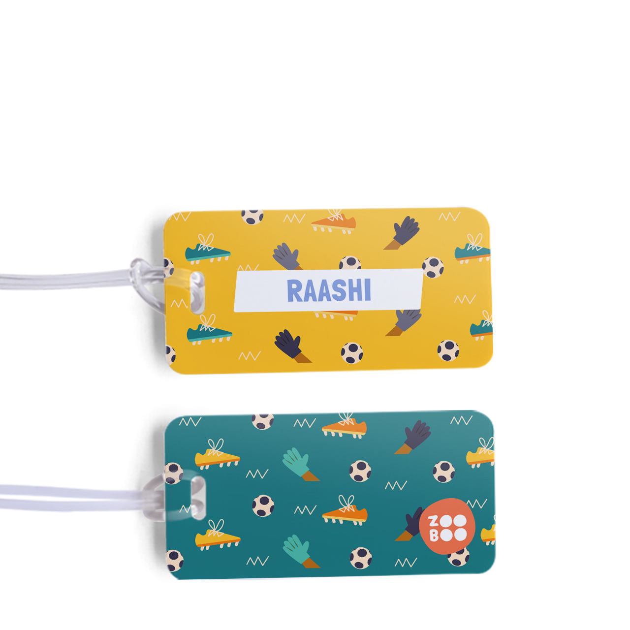 Football Goals Girl - Name Tag
