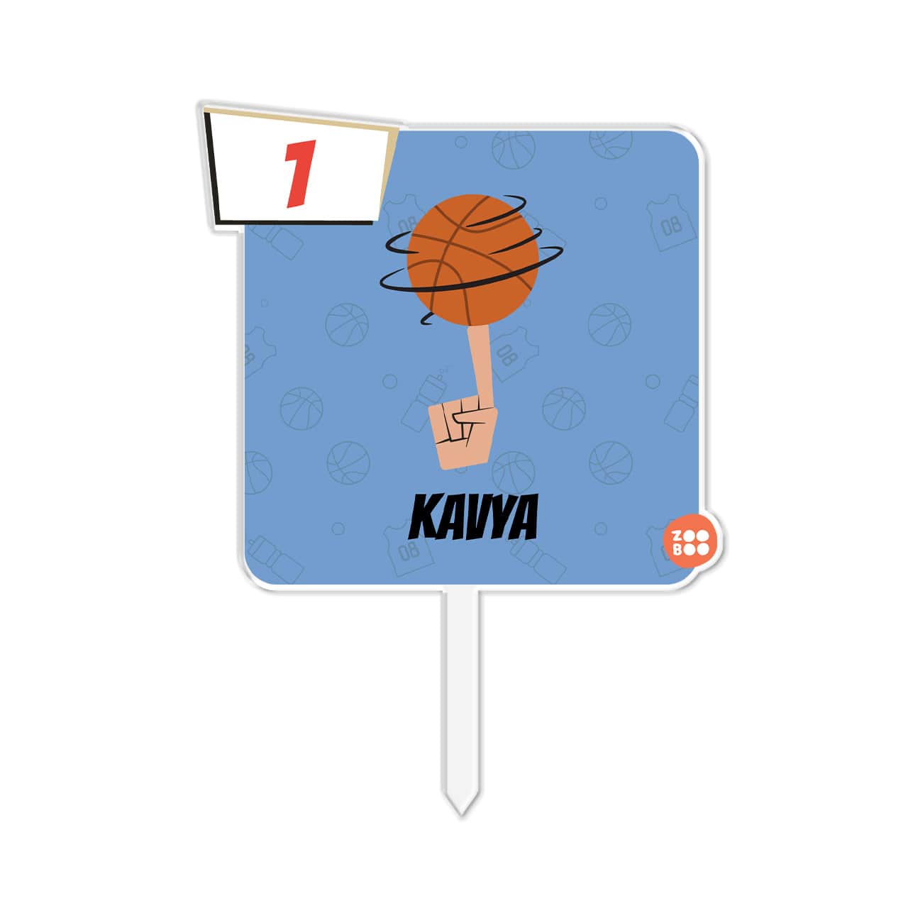 Basketball Fever - Personalized Cake Topper
