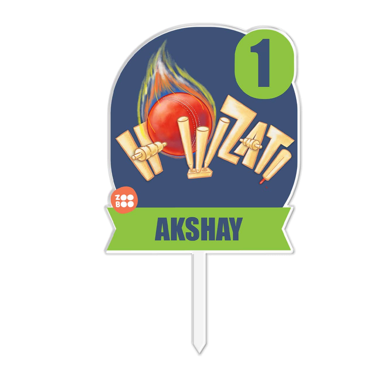 Cricket Buzz - Personalized Cake Topper