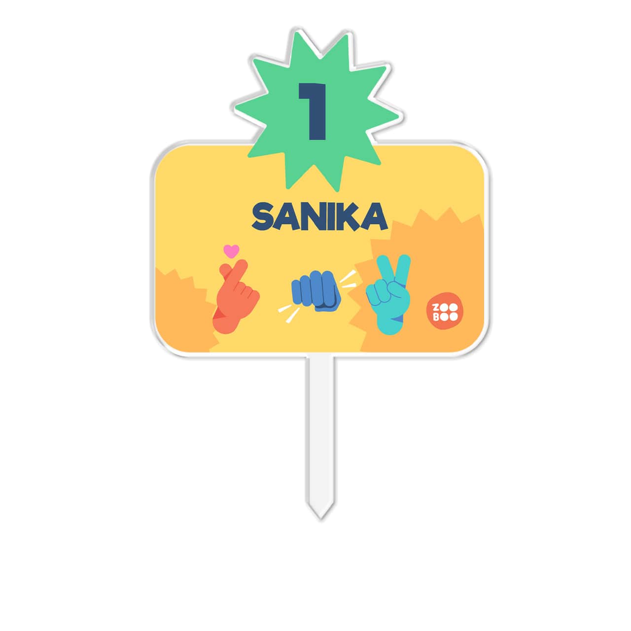 Emoji Moves - Personalized Cake Topper