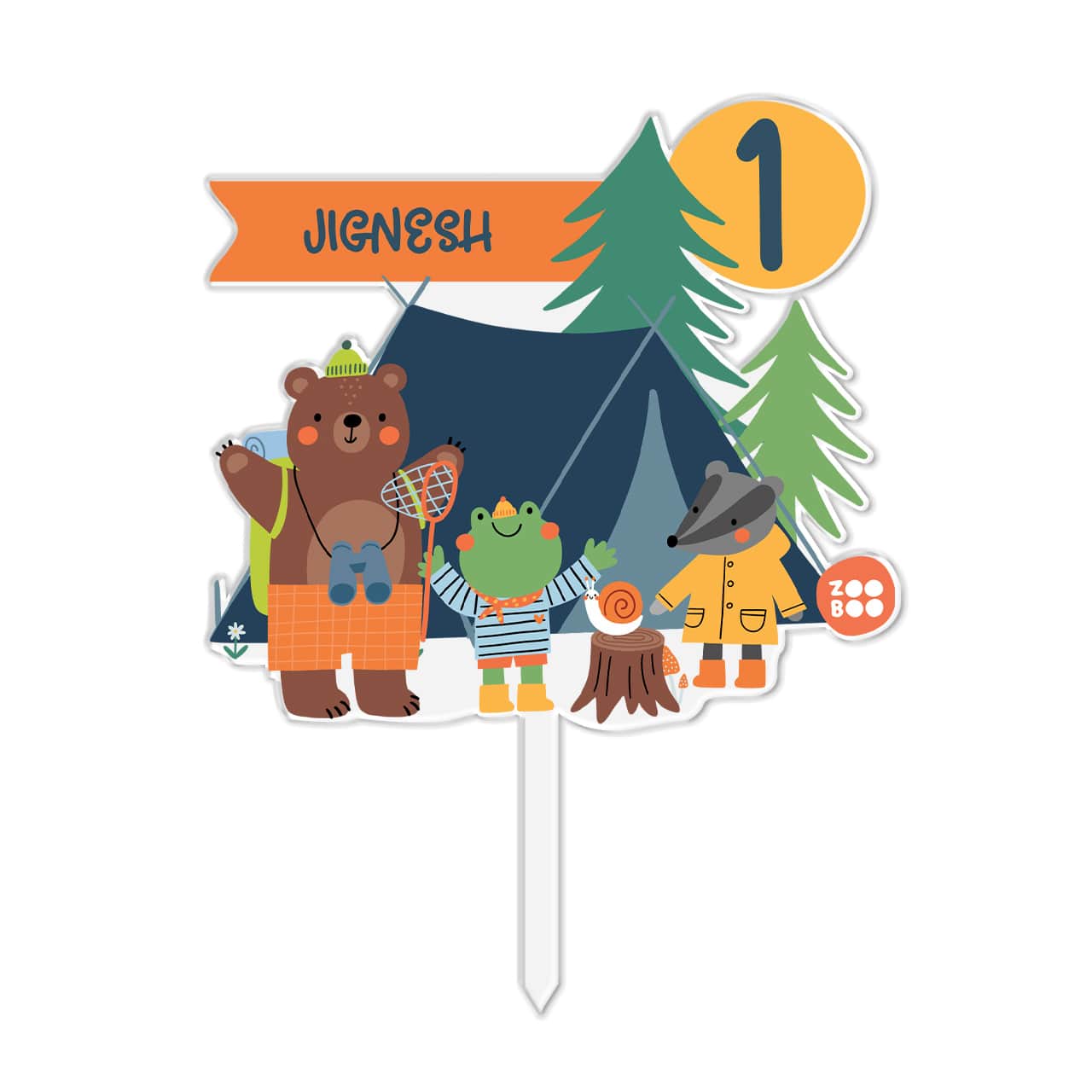 Into The Wild - Personalized Cake Topper