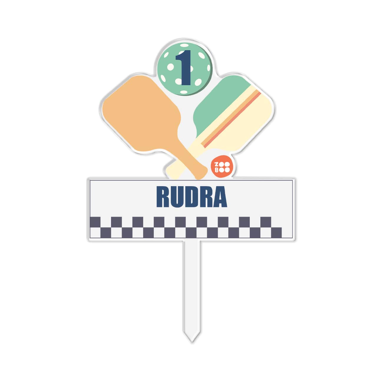 Pickleball - Personalized Cake Topper